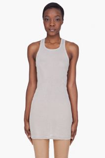 Rick Owens DRKSHDW Light Grey Jersey Tank Top for women