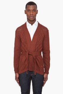 Billtornade Brown Derek Cardigan for men