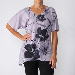 California Bloom Womens Sublimation Print V neck Top Today $20.99 3