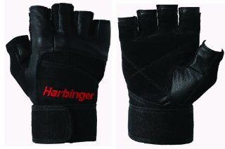 Harbinger 140 Pro WristWrap Glove (Black) :  : Sports