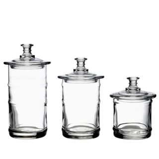 La Rochere French Glass Kitchen Storage Jars (Set of 3)