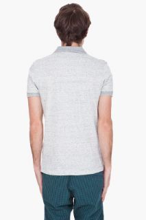 Paul Smith Jeans Grey Speckled Polo Shirt for men