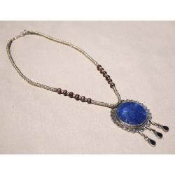 Handcrafted Tribal Lapis Lazuli Necklace (Afghanistan)