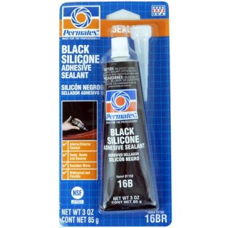 Permatex Black 3 oz Silicone Adhesive Sealant