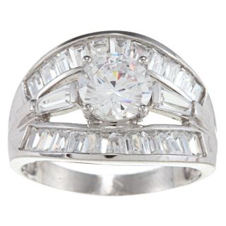 Clear Cubic Zirconia Engagement style Ring Today: $416.99