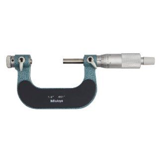 Mitutoyo 126 138 Screw Thread Micrometer, Interchangeable Anvil