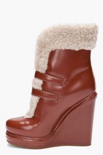 Marc By Marc Jacobs Mocasso Shearling Wedges for women