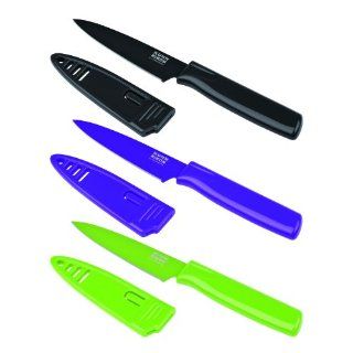 KUHN RIKON 22395 Messer Messerset 3 teilig Colori 1 RÃ1/4stmesser