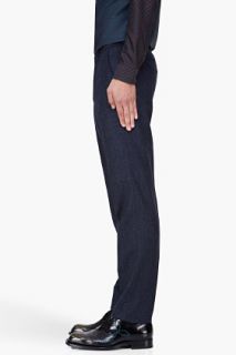 Kenzo Navy Wool Cashmere Pants for men