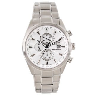 Citizen Mens Steel Eco Drive World Chronograph A T Watch