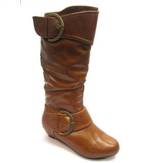 Blue Womens Annette Mid calf Buckle Detail Boots Today $36.39 3.0