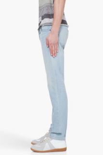 Robert Geller Faded Blue Skinny Jeans for men