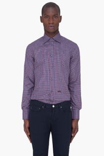 Dsquared2 Red Classic Check Shirt for men
