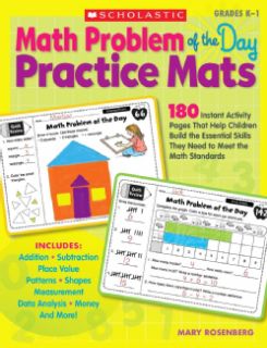 Math Problem of the Day Practice Mats Grades K 1 180 Instant Activity