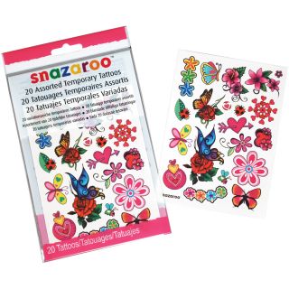 Snazaroo Flowers, Hearts & Butterflies Temporary Tattoos Today: $8.99