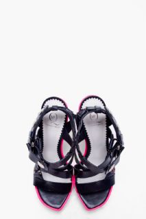 McQ Alexander McQueen Navy And Neon Pink Heels for women