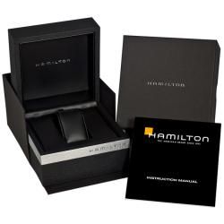 Hamilton Mens Jazzmaster Black Leather Strap Watch