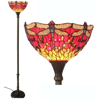 Tiffany Style Torchiere Floor Lamp