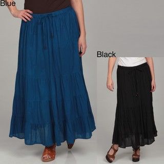 Millenium Womens Plus Size Drawstring Skirt