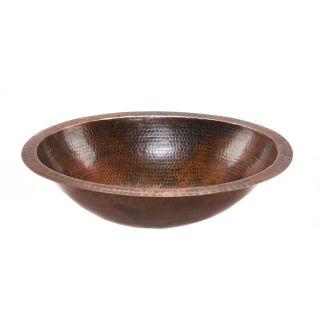 Oval Undercounter Hammered Copper Oil Rubbed Bronze Bathroom Sink