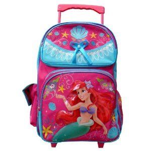 Little Mermaid Large Rolling Backpack Toys & Games