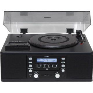 Teac LP R500 Plattenspieler (CD Player, FM Tuner) schwarz