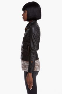 G Star New Dryden Leather Jacket for women