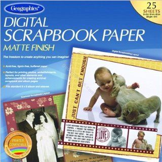 Digital Scrapbooking Paper, 12x12, 149 lb, 25/pack