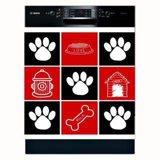 Appliance Art Dog Squares Dishwasher Cover Today: $42.99
