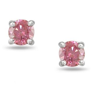 Pink Earrings Buy Cubic Zirconia Earrings, Diamond