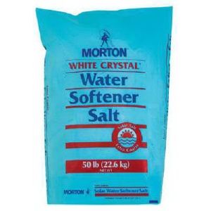 Morton Salt Company 3980 50 LB White Crystal Extra Coarse Solar Salt