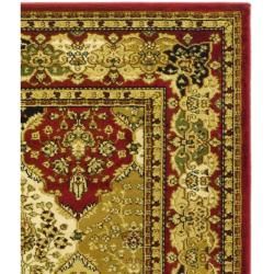Lyndhurst Collection Multicolor/ Red Rug (9 x 12)