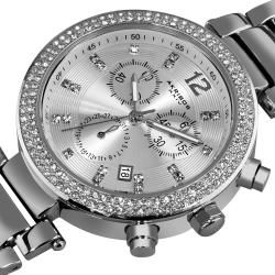 Akribos XXIV Womens Crystal Chronograph Bracelet Watch