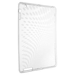 Clear Leopard TPU Rubber Skin Case for Apple iPad 3