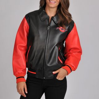 Excelled Womens Varsity Jacket with Betty Boop Graphic