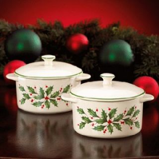 Lenox Holiday Mini Casserole Dish   Set of 4   Specialty Serveware at